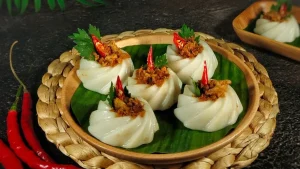 Kue Gandus Palembang Berbahan Tepung Beras Dan Aromatik Ebi