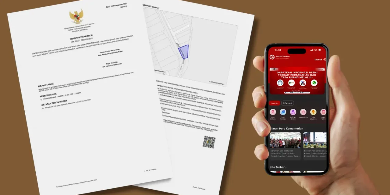 BPN Wajibkan Sertifikat Tanah Digital Perumahan Akhir Tahun