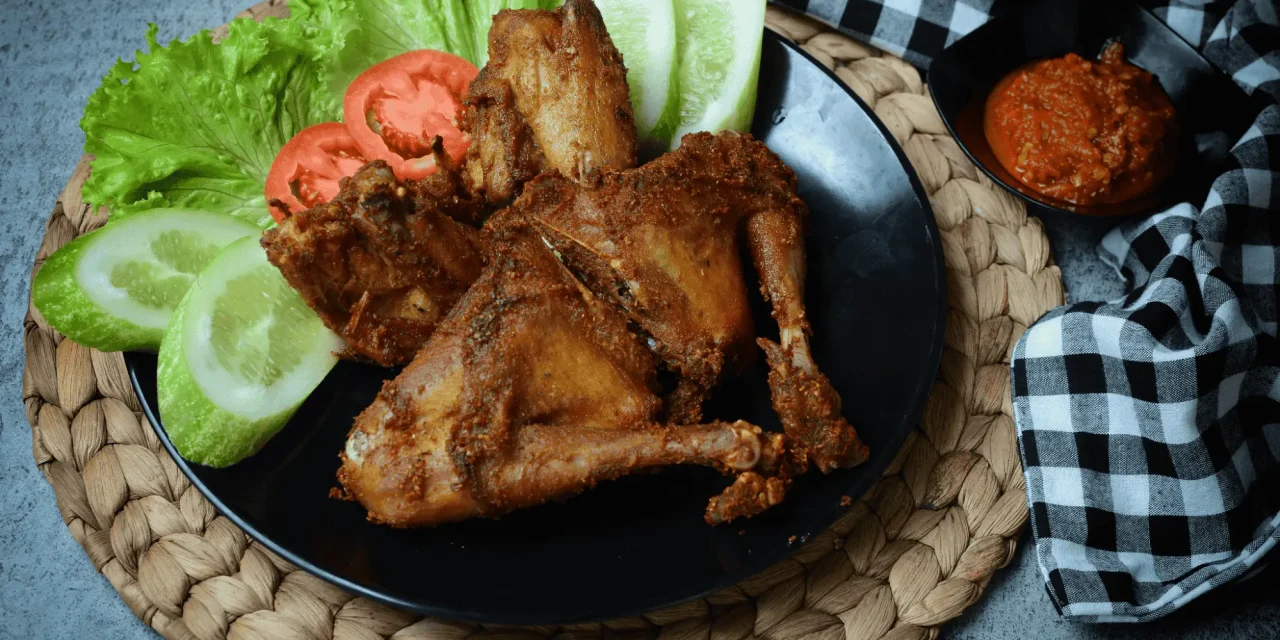 Ayam Goreng Kalasan Khas Jogja Dengan Taburan Kremesan