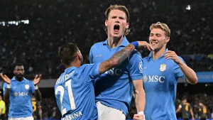 Napoli Imbangi Roma 3-3, McTominay Dan Balerdi Cetak Brace